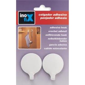 COLGADOR ADHESIVO CIRCULAR 2 PIEZAS REF 2170